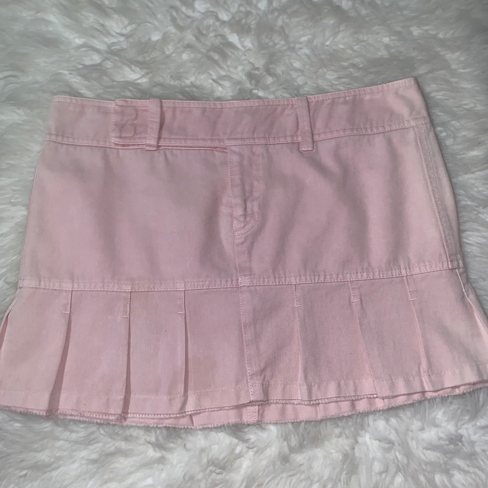 Pink Vince mini skirt